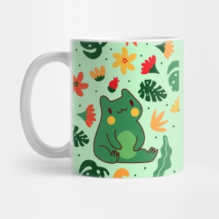 Cute Froggy Cottagecore Aesthetic Mug